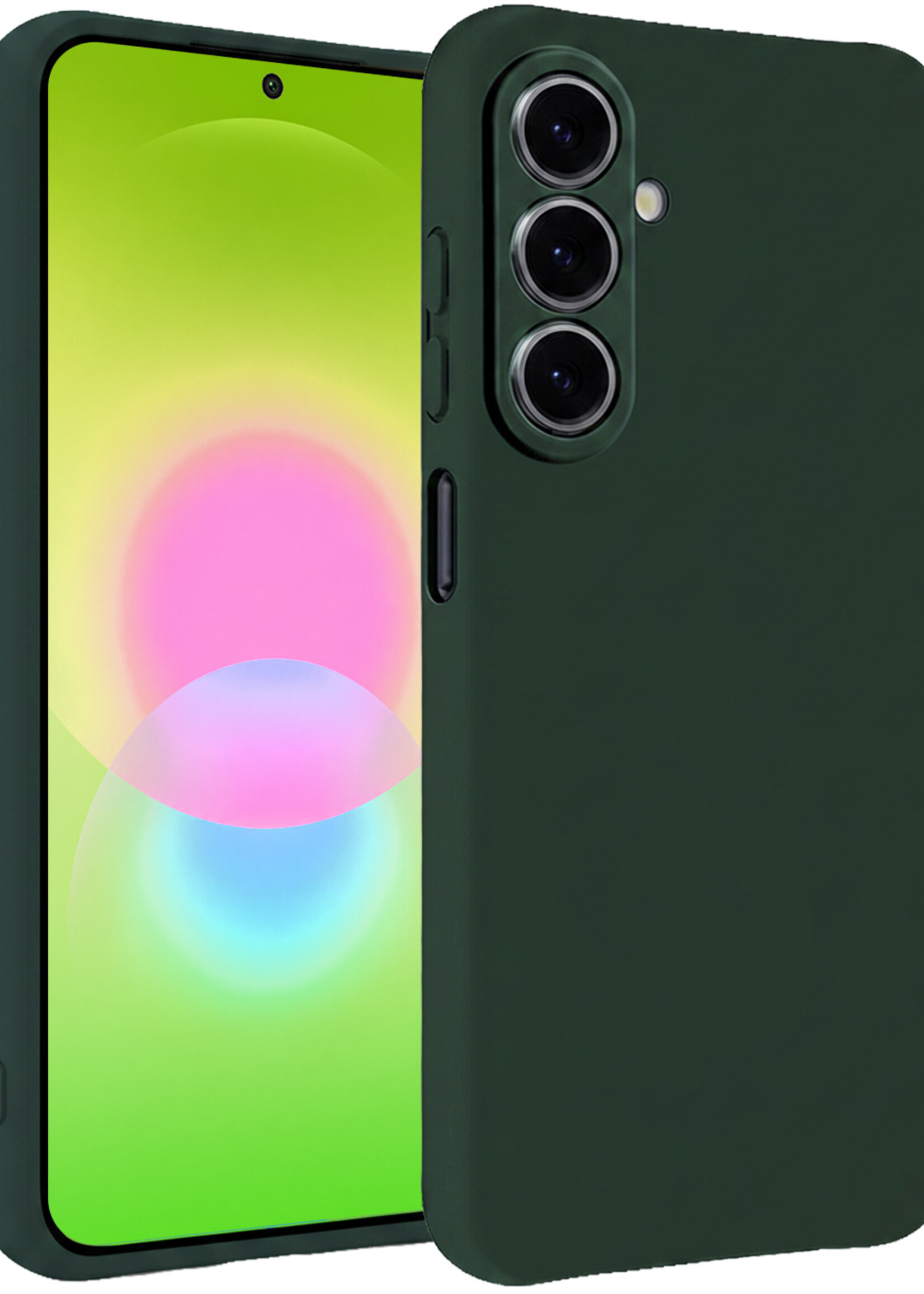 LUQ LUQ Samsung Galaxy A27 Hoesje Siliconen - Donkergroen