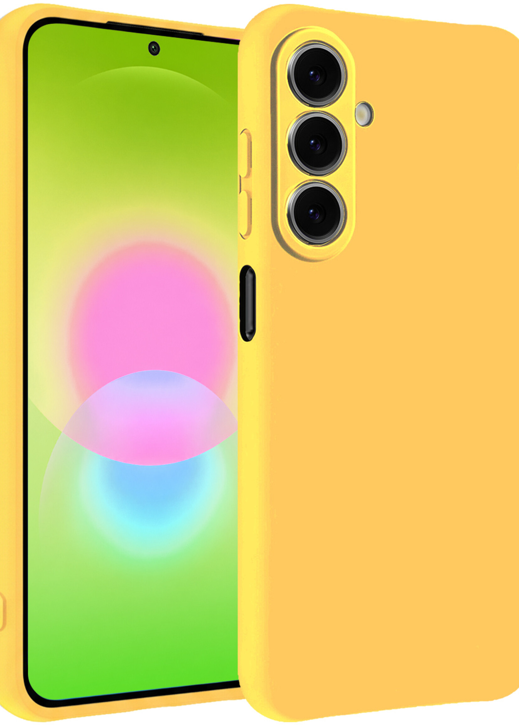 LUQ LUQ Samsung Galaxy A27 Hoesje Siliconen - Geel