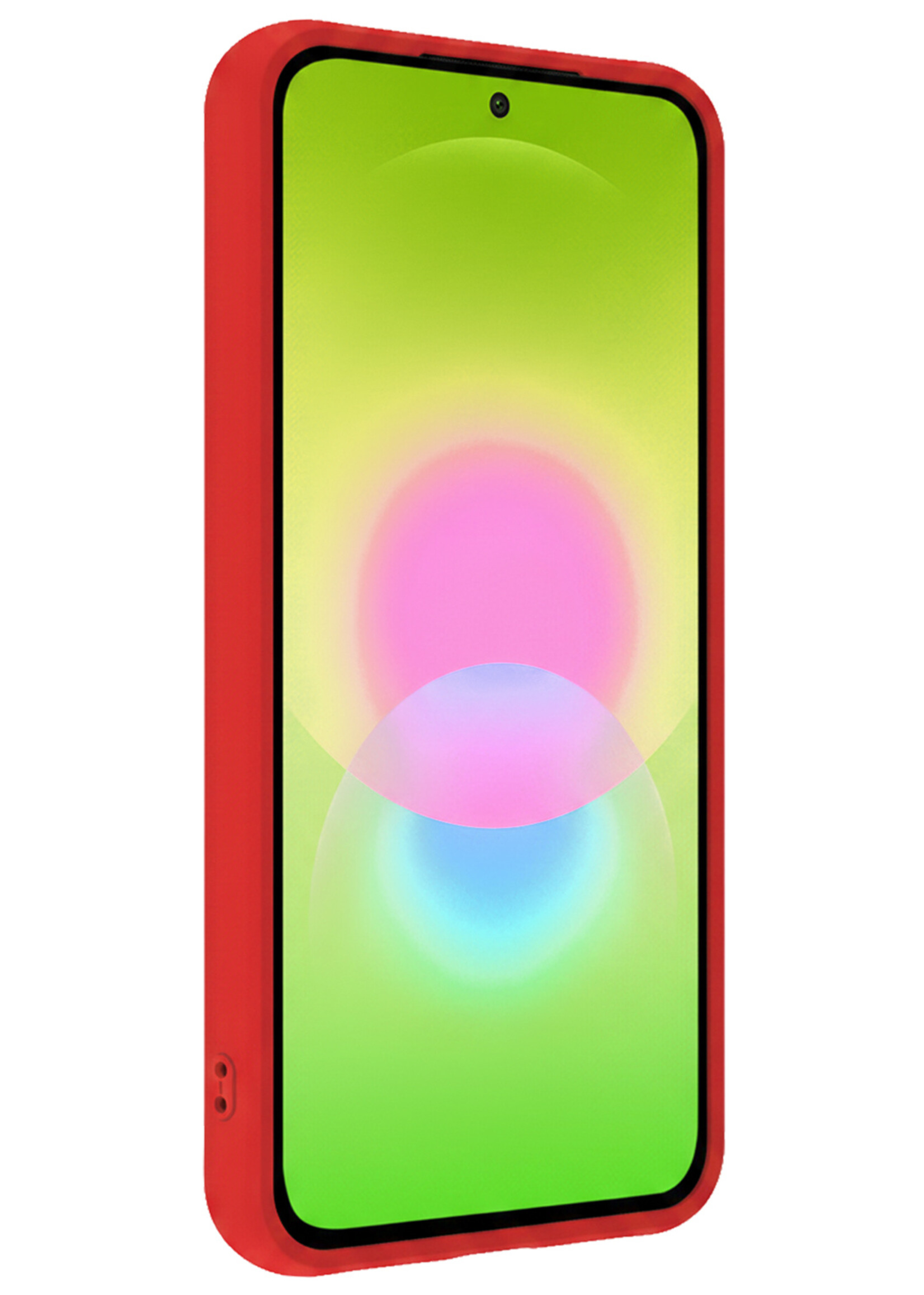 LUQ LUQ Samsung Galaxy A27 Hoesje Siliconen - Rood