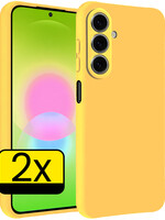 LUQ LUQ Samsung Galaxy A27 Hoesje Siliconen - Geel - 2 PACK