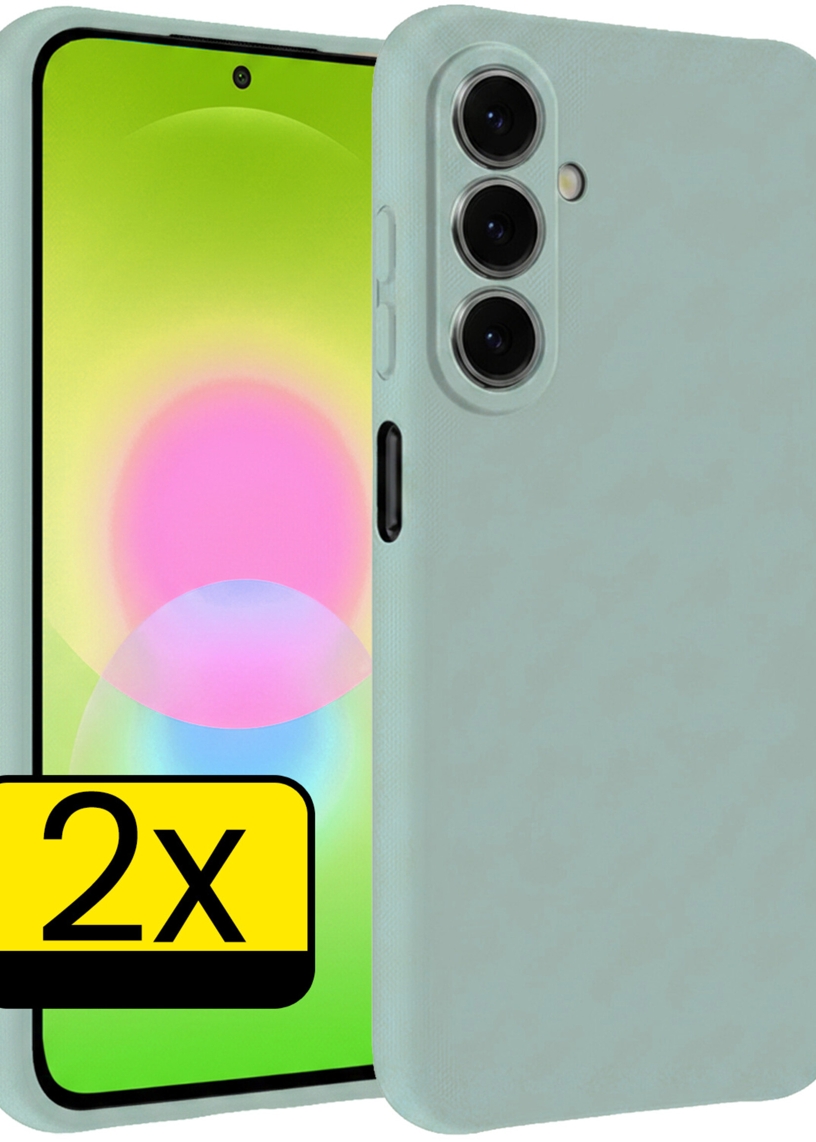 LUQ LUQ Samsung Galaxy A27 Hoesje Siliconen - Lichtblauw - 2 PACK