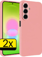 LUQ LUQ Samsung Galaxy A27 Hoesje Siliconen - Lichtroze - 2 PACK