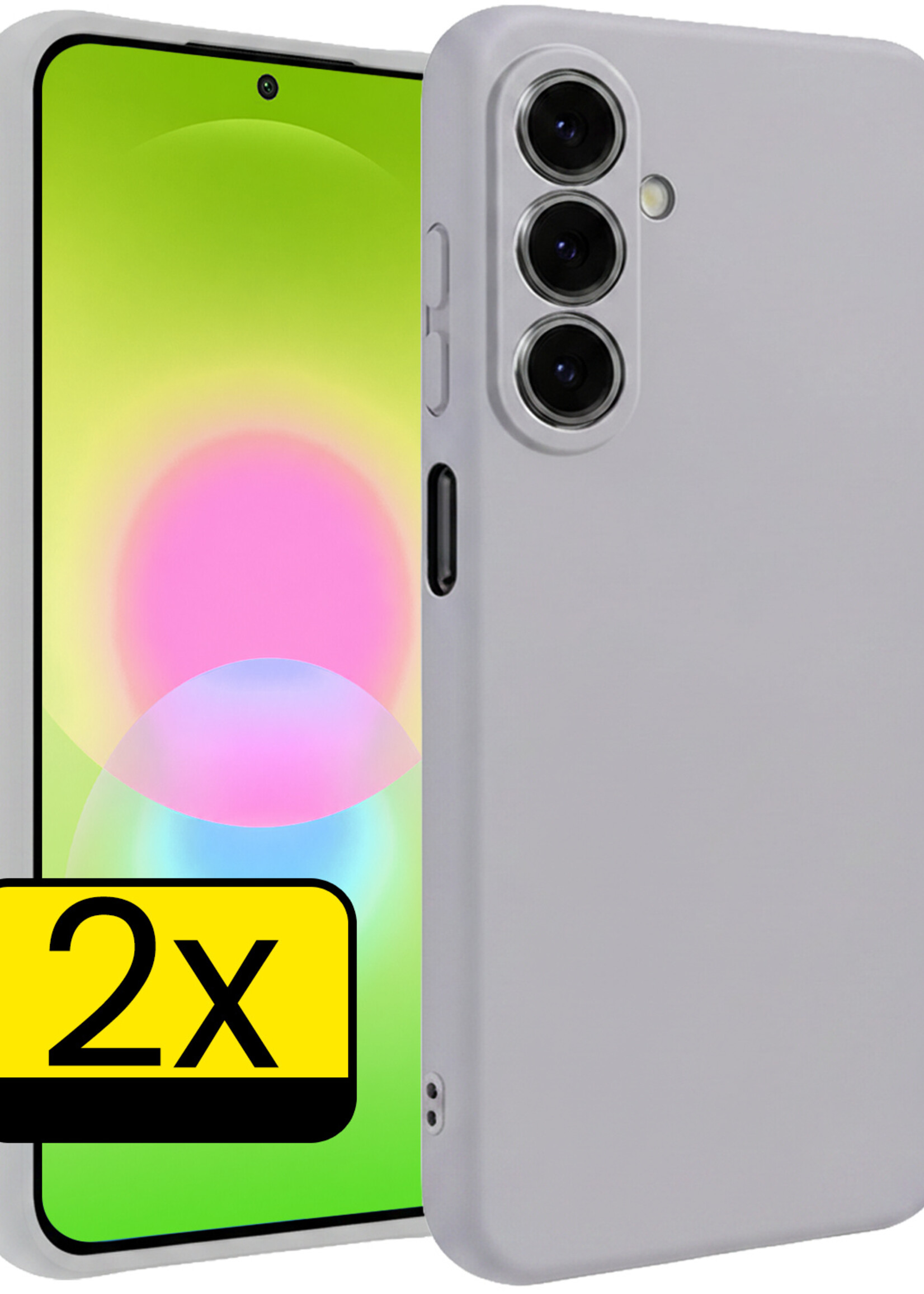 LUQ LUQ Samsung Galaxy A27 Hoesje Siliconen - Lila - 2 PACK