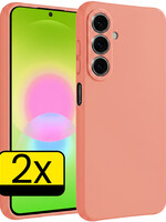 LUQ LUQ Samsung Galaxy A27 Hoesje Siliconen - Perzik - 2 PACK