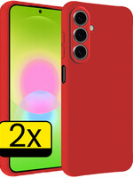 LUQ LUQ Samsung Galaxy A27 Hoesje Siliconen - Rood - 2 PACK