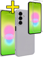 LUQ LUQ Samsung Galaxy A27 Hoesje Siliconen Met Screenprotector - Lila
