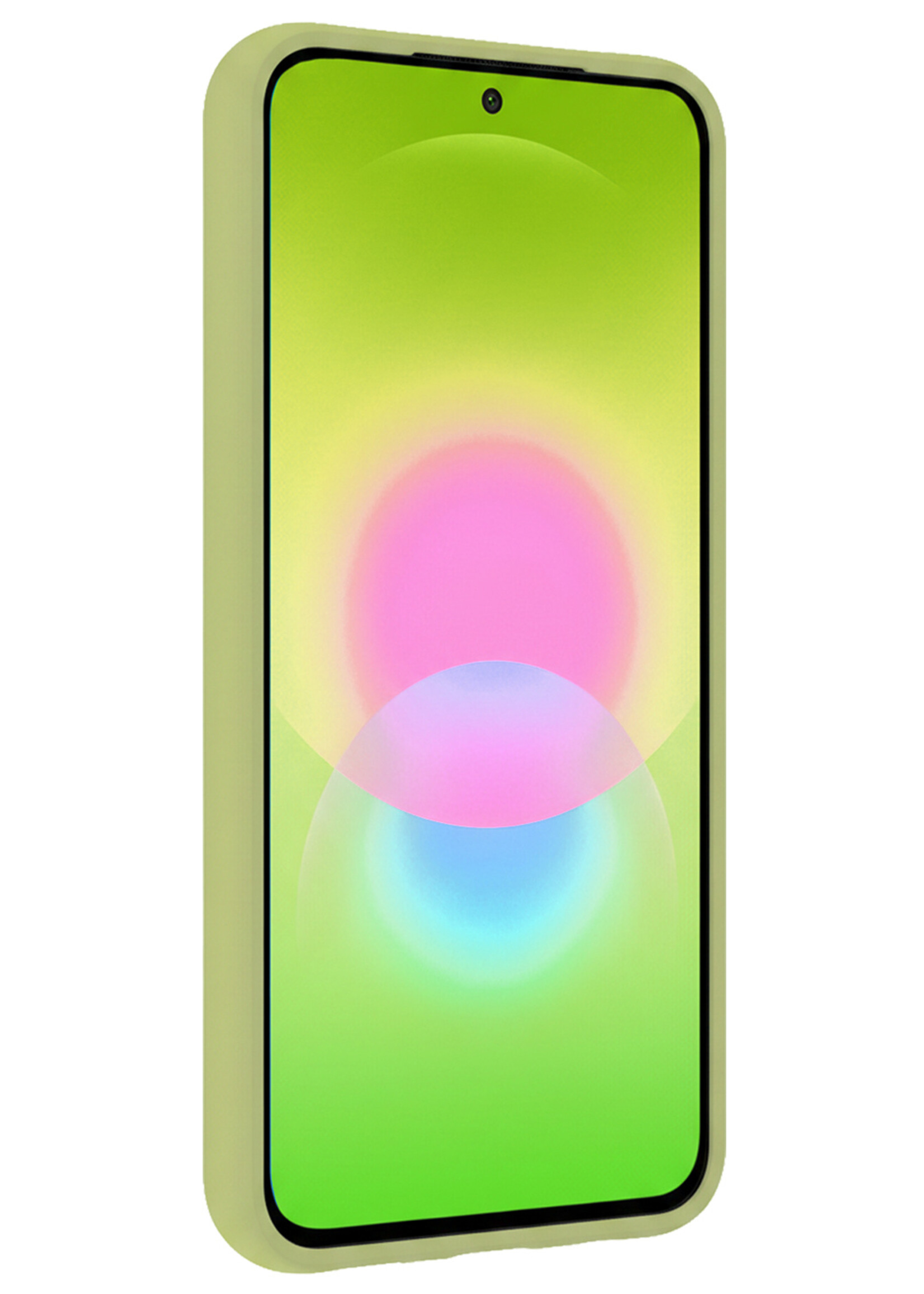 LUQ LUQ Samsung Galaxy A27 Hoesje Siliconen Met 2x Screenprotector - Groen