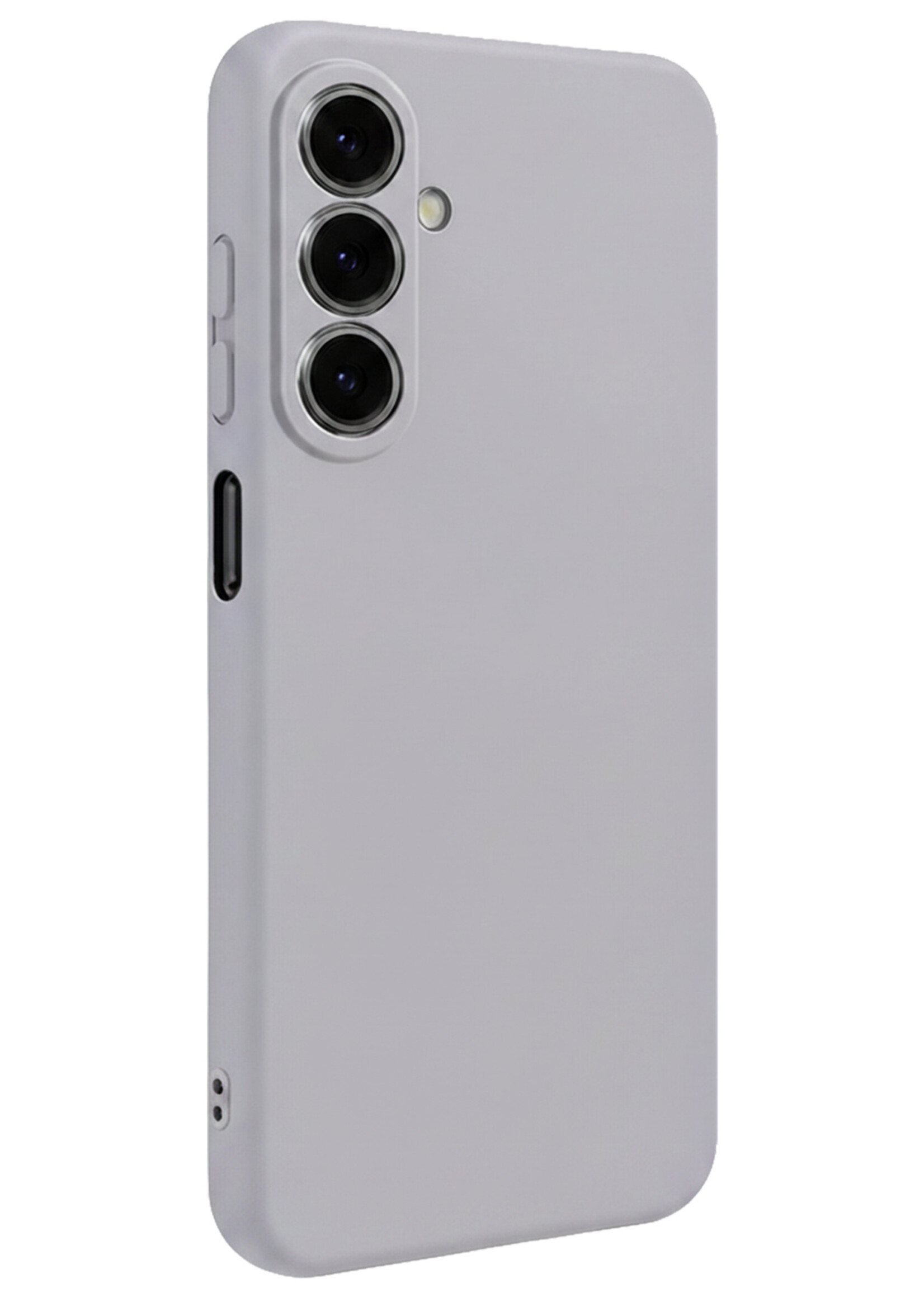 LUQ LUQ Samsung Galaxy A27 Hoesje Siliconen Met 2x Screenprotector - Lila