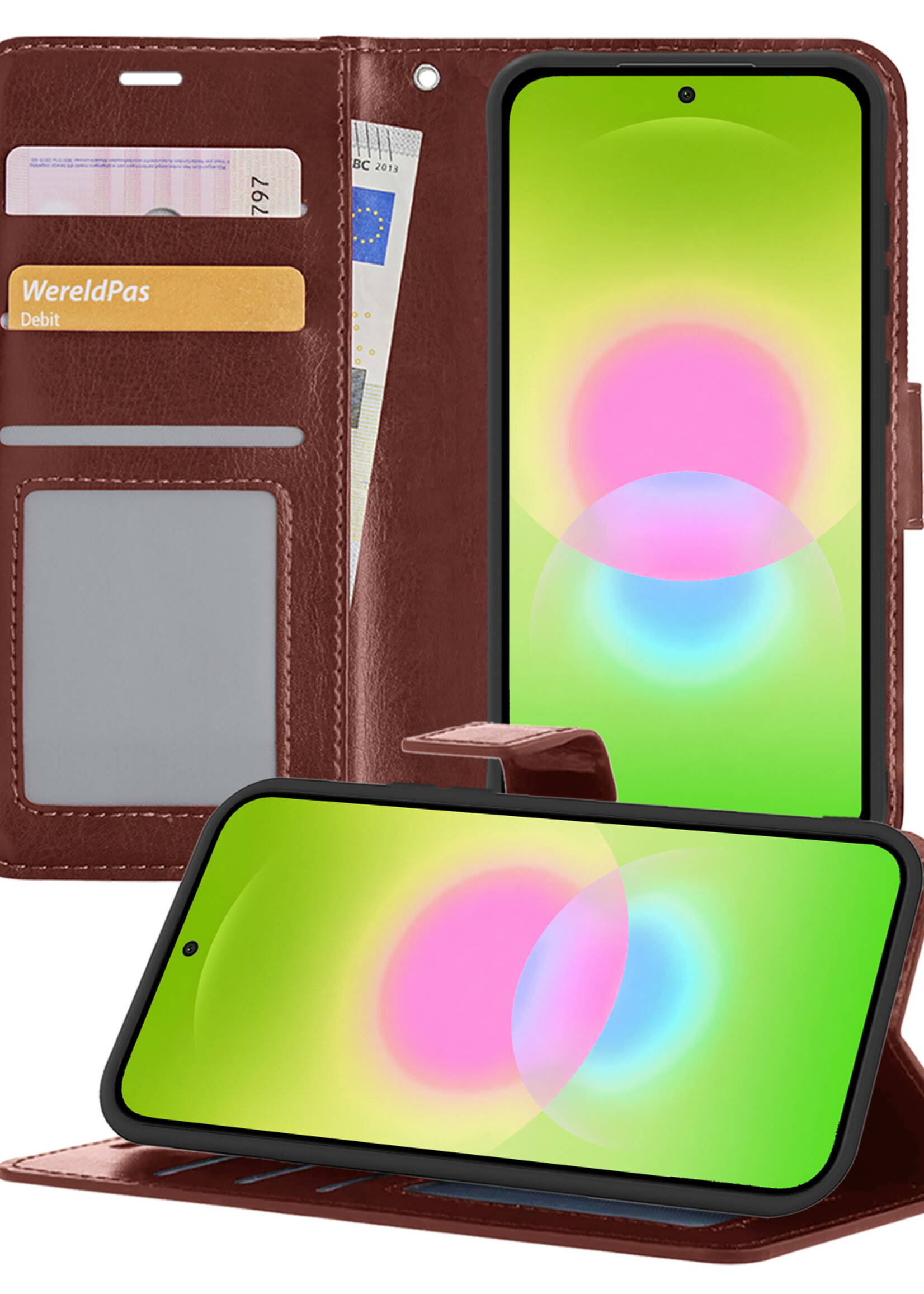 LUQ LUQ Samsung Galaxy A27 Hoesje Bookcase - Bruin