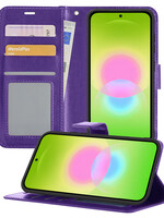 LUQ LUQ Samsung Galaxy A27 Hoesje Bookcase - Paars