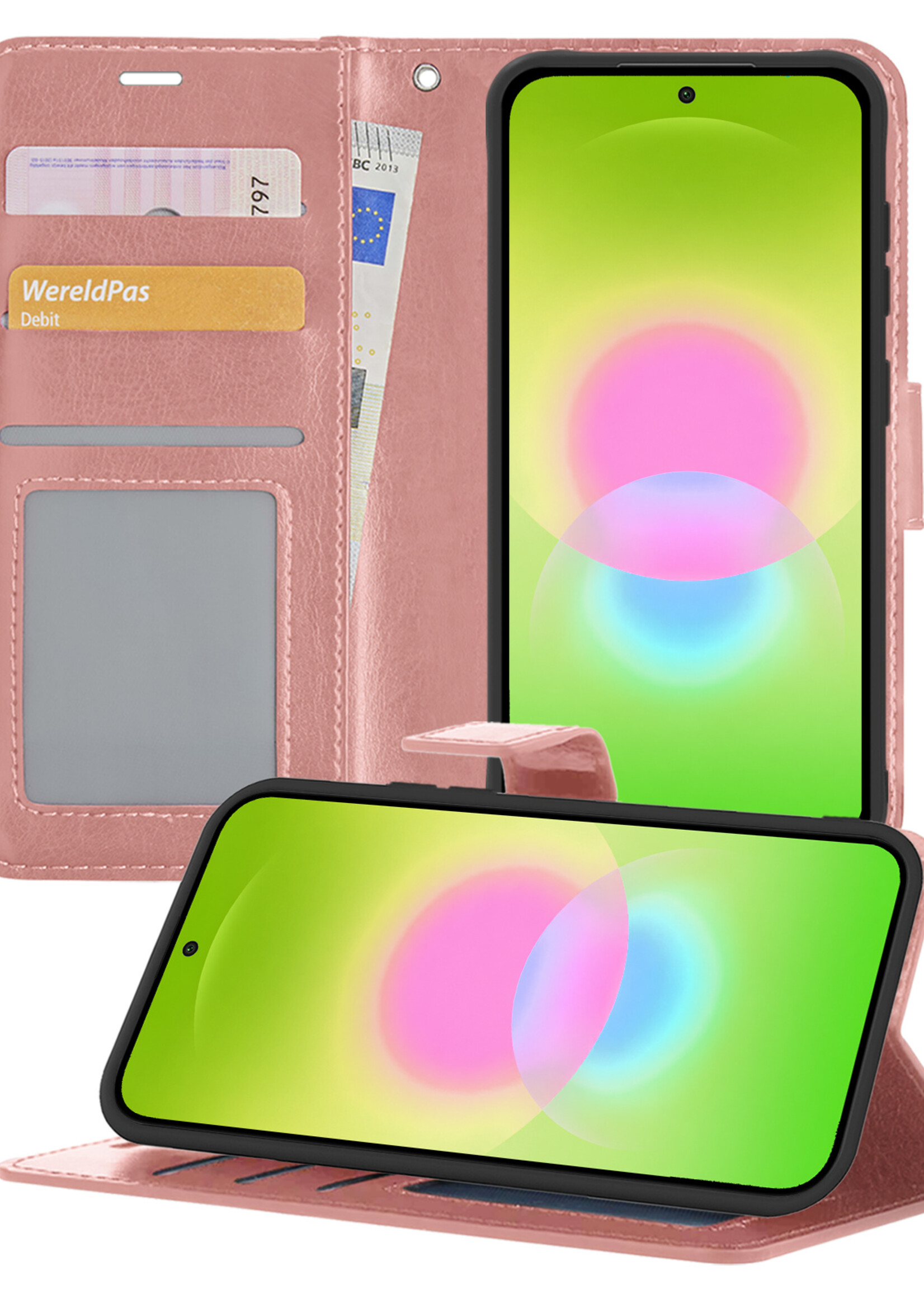 LUQ LUQ Samsung Galaxy A27 Hoesje Bookcase - Rose Goud
