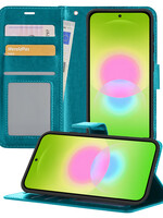 LUQ LUQ Samsung Galaxy A27 Hoesje Bookcase - Turquoise