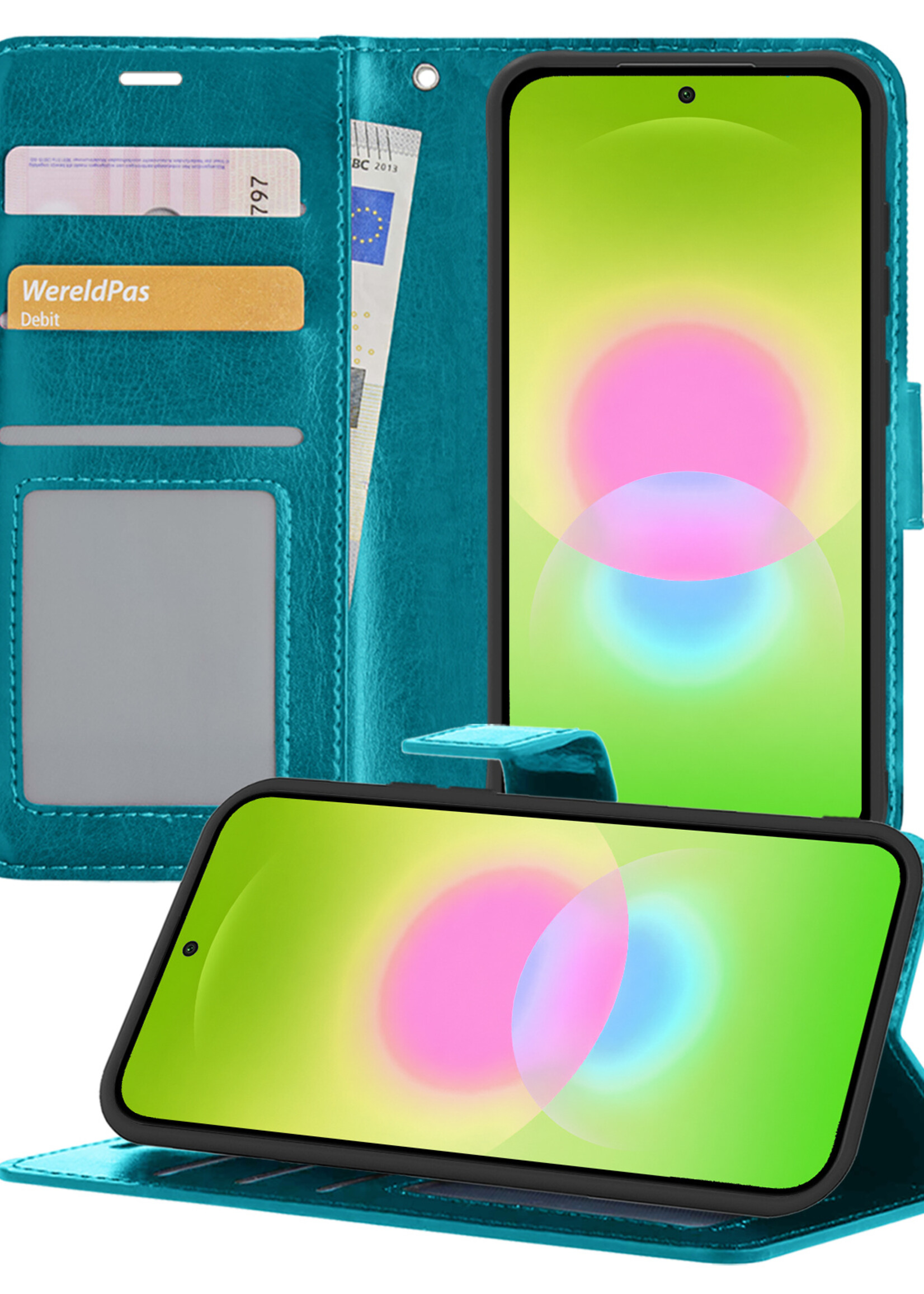 LUQ LUQ Samsung Galaxy A27 Hoesje Bookcase - Turquoise