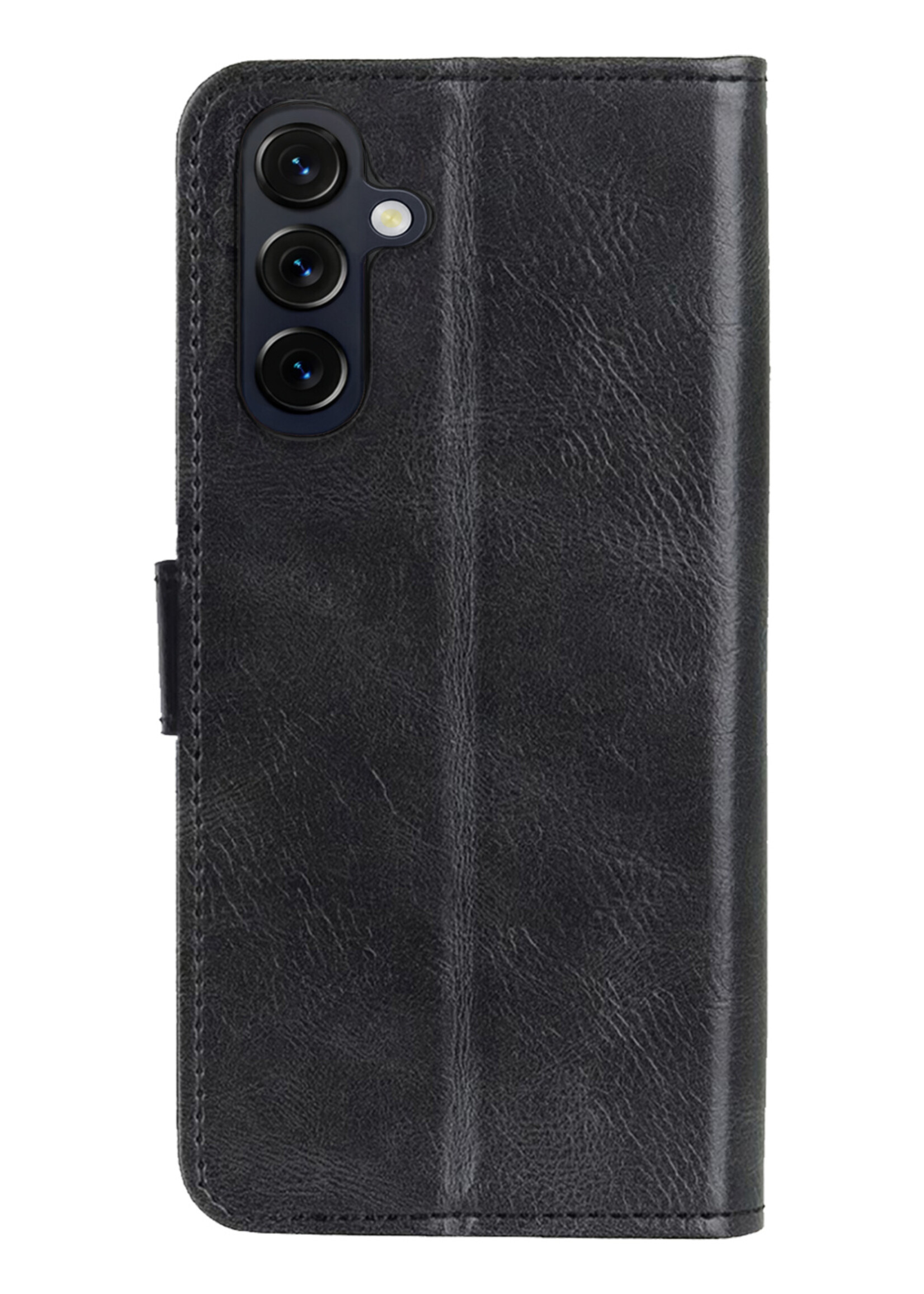 LUQ LUQ Samsung Galaxy A27 Hoesje Bookcase Met Screenprotector - Zwart