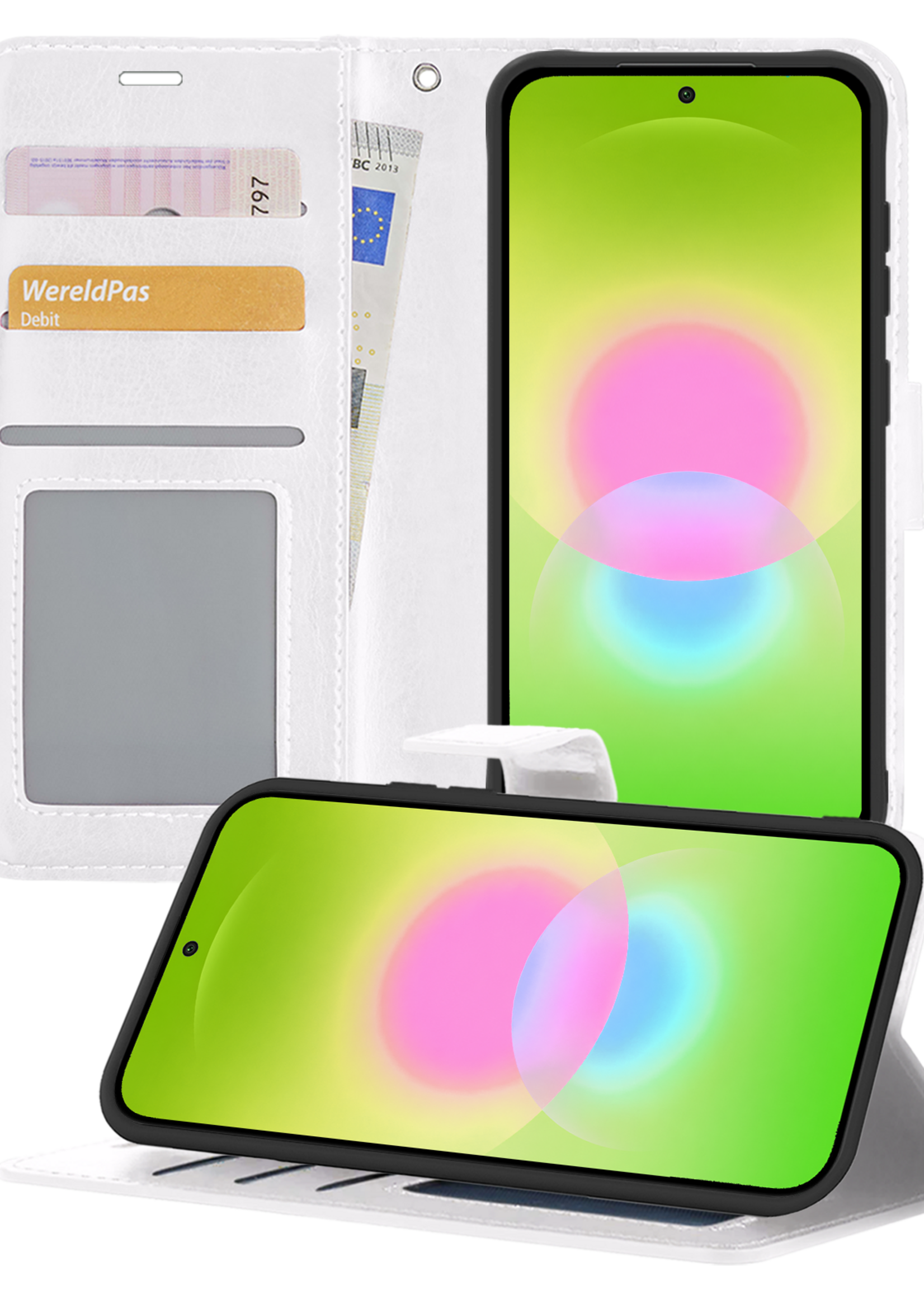 LUQ LUQ Samsung Galaxy A27 Hoesje Bookcase - Wit