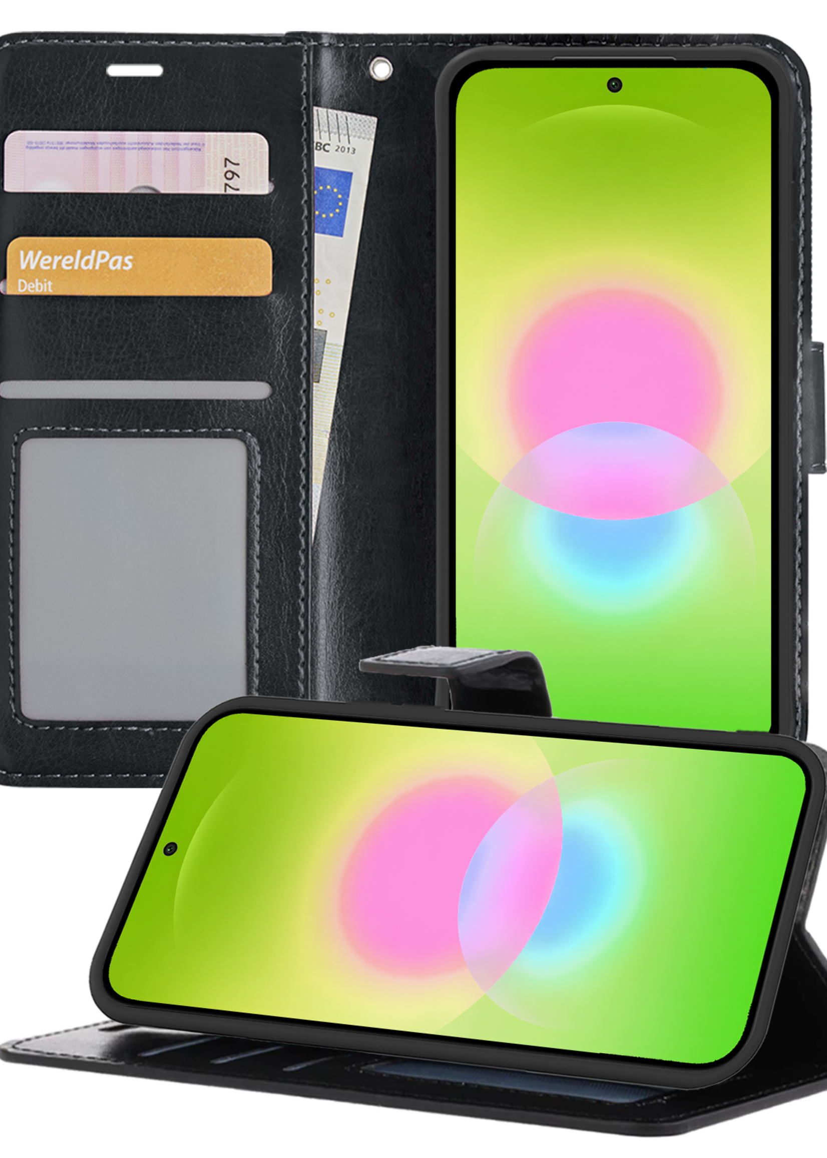 LUQ LUQ Samsung Galaxy A27 Hoesje Bookcase - Zwart