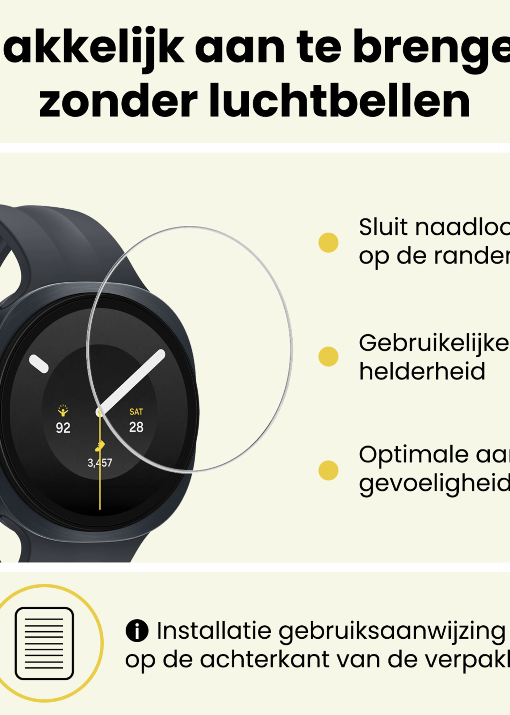 LUQ LUQ Samsung Galaxy Watch 9 (40 mm) Screenprotector