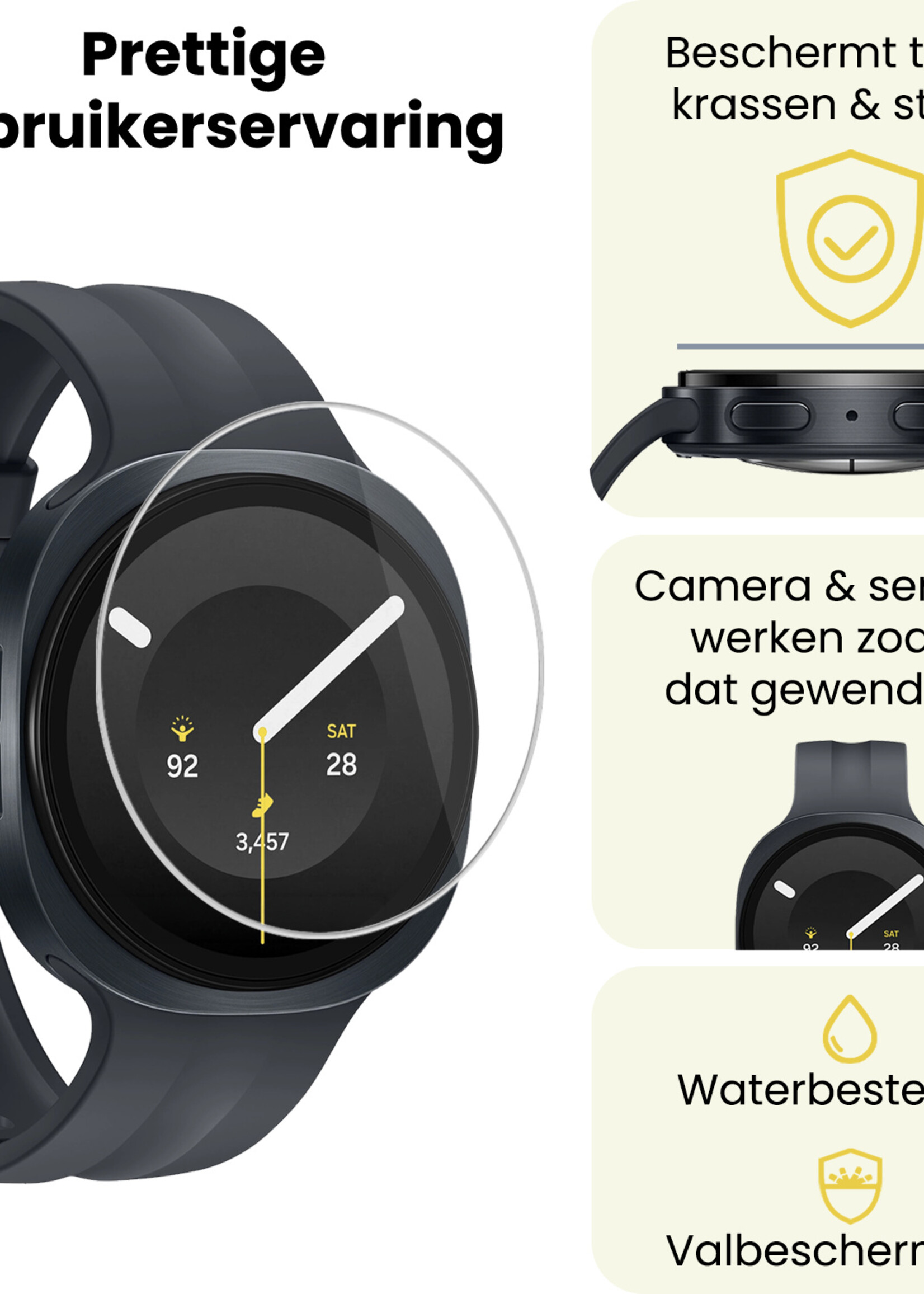 LUQ LUQ Samsung Galaxy Watch 9 (40 mm) Screenprotector - 2 PACK