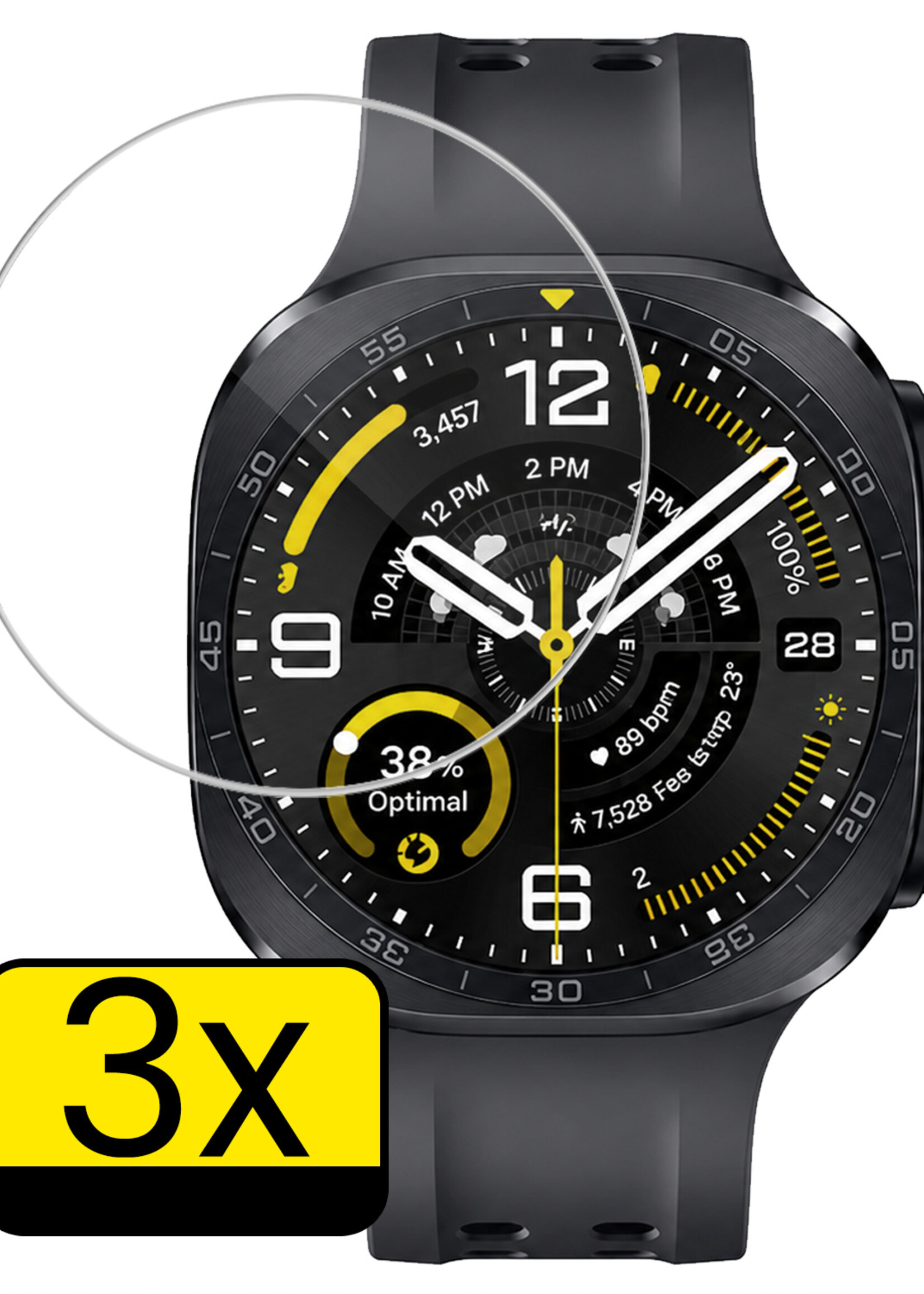 LUQ LUQ Samsung Galaxy Watch Ultra 2 (2026) Screenprotector - 3 PACK