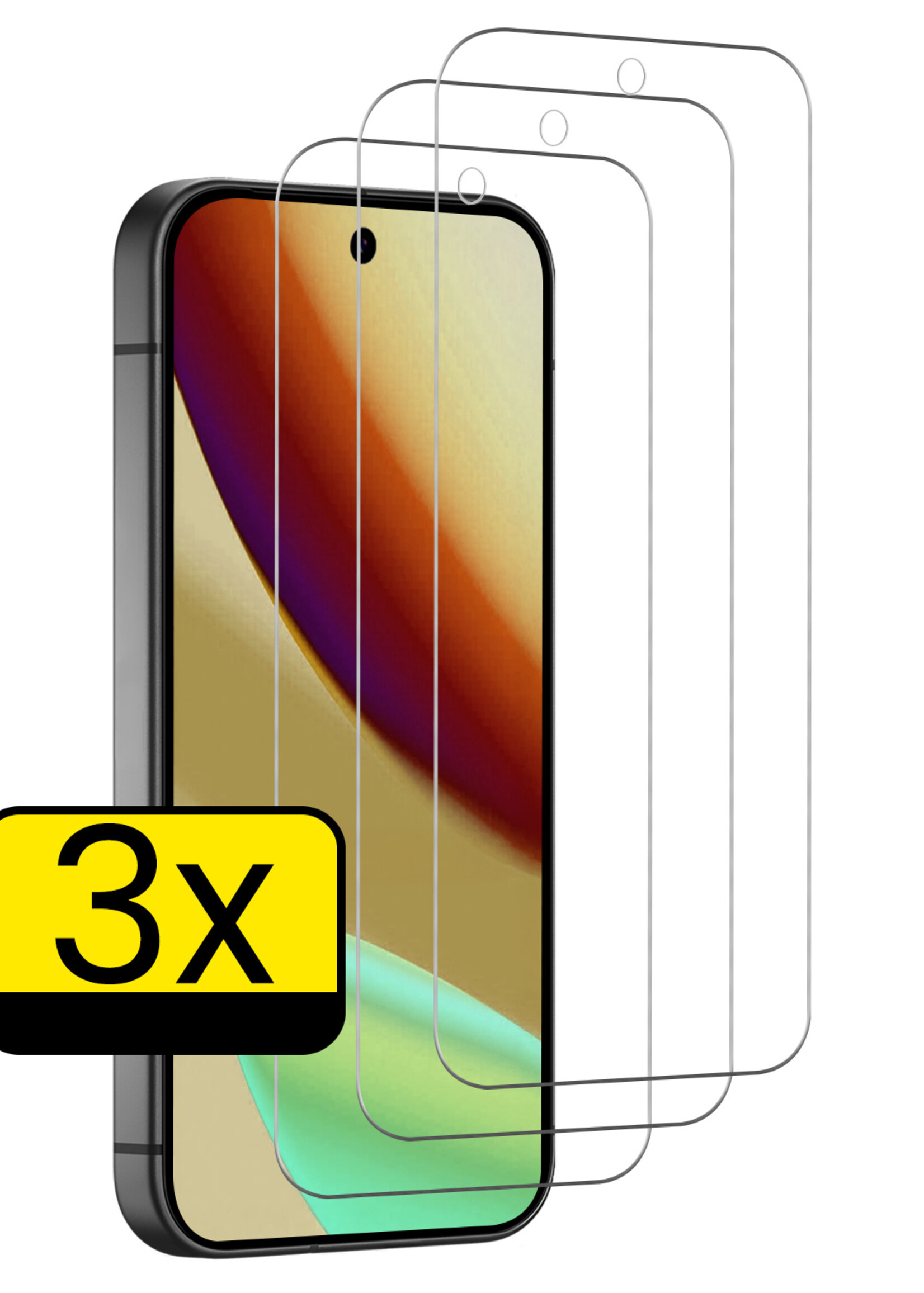 LUQ LUQ Google Pixel 11 Screenprotector Glas - 3 PACK