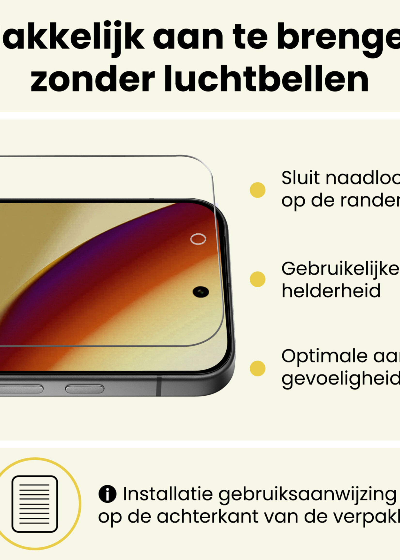 LUQ LUQ Google Pixel 11 Screenprotector Glas - 3 PACK