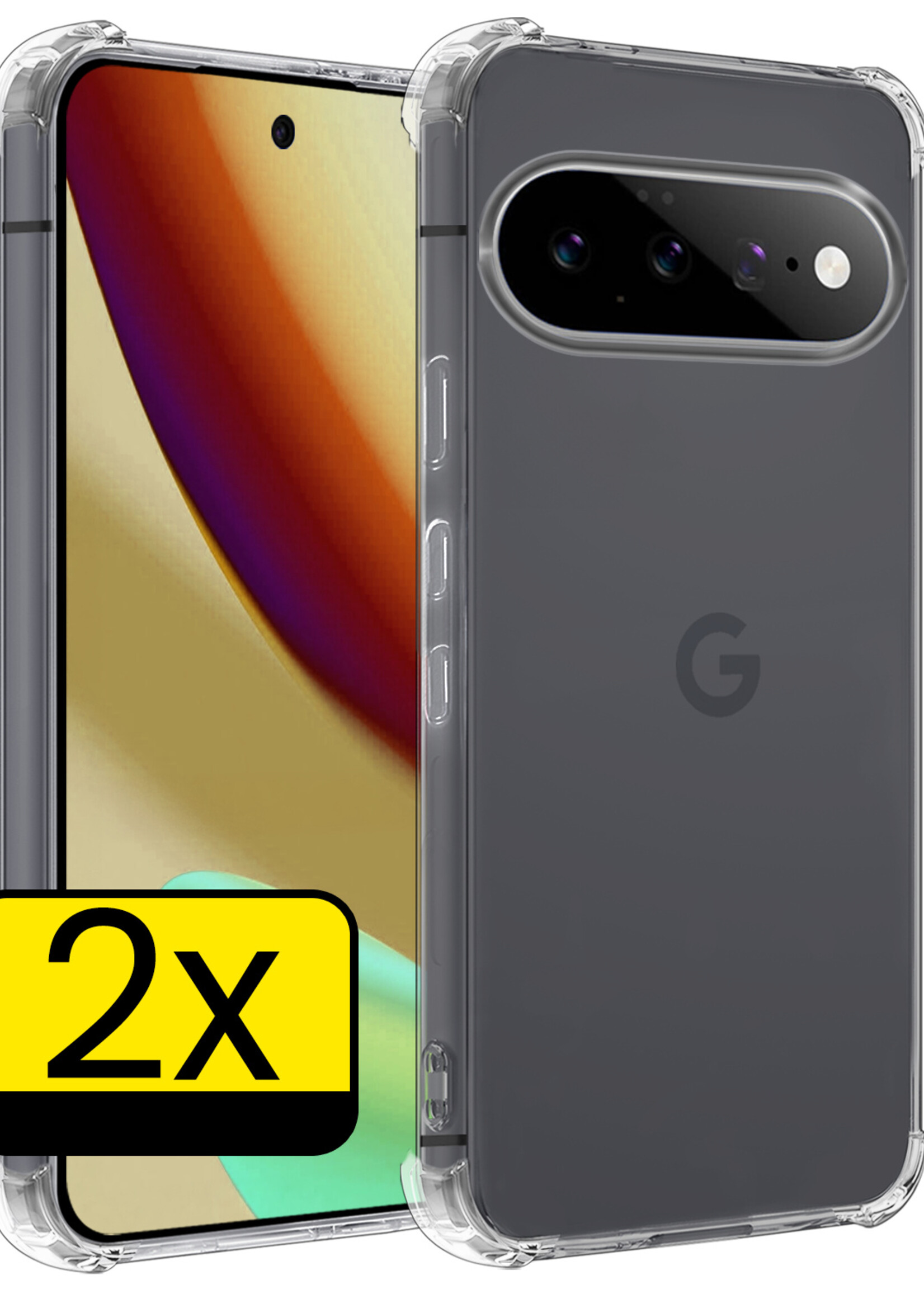 LUQ LUQ Google Pixel 11 Hoesje Shockproof - Transparant - 2 PACK