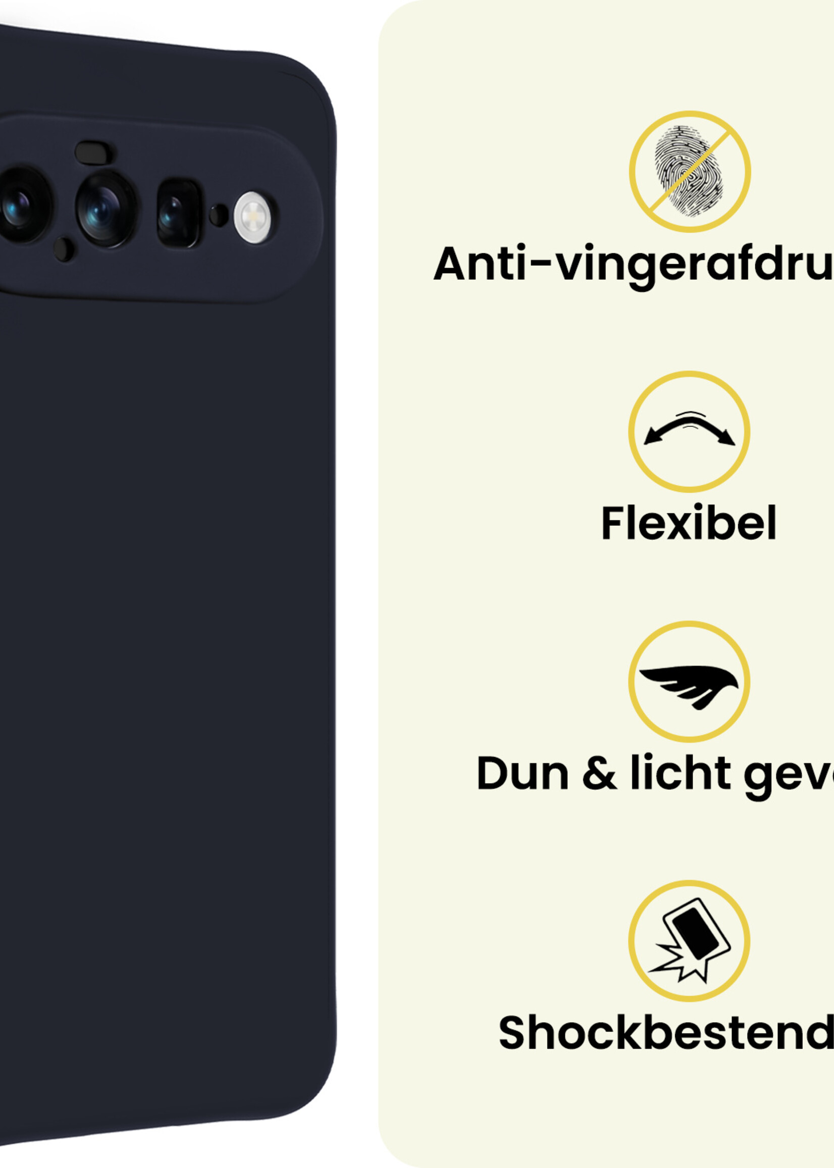 LUQ LUQ Google Pixel 11 Hoesje Siliconen - Donkerblauw