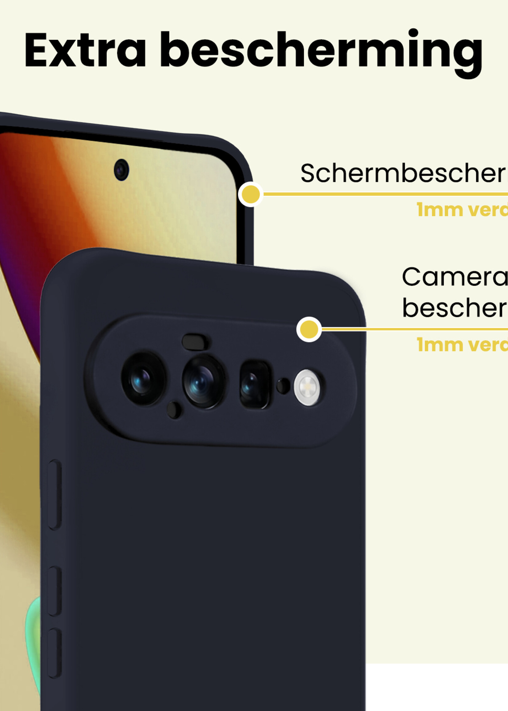 LUQ LUQ Google Pixel 11 Hoesje Siliconen - Donkerblauw