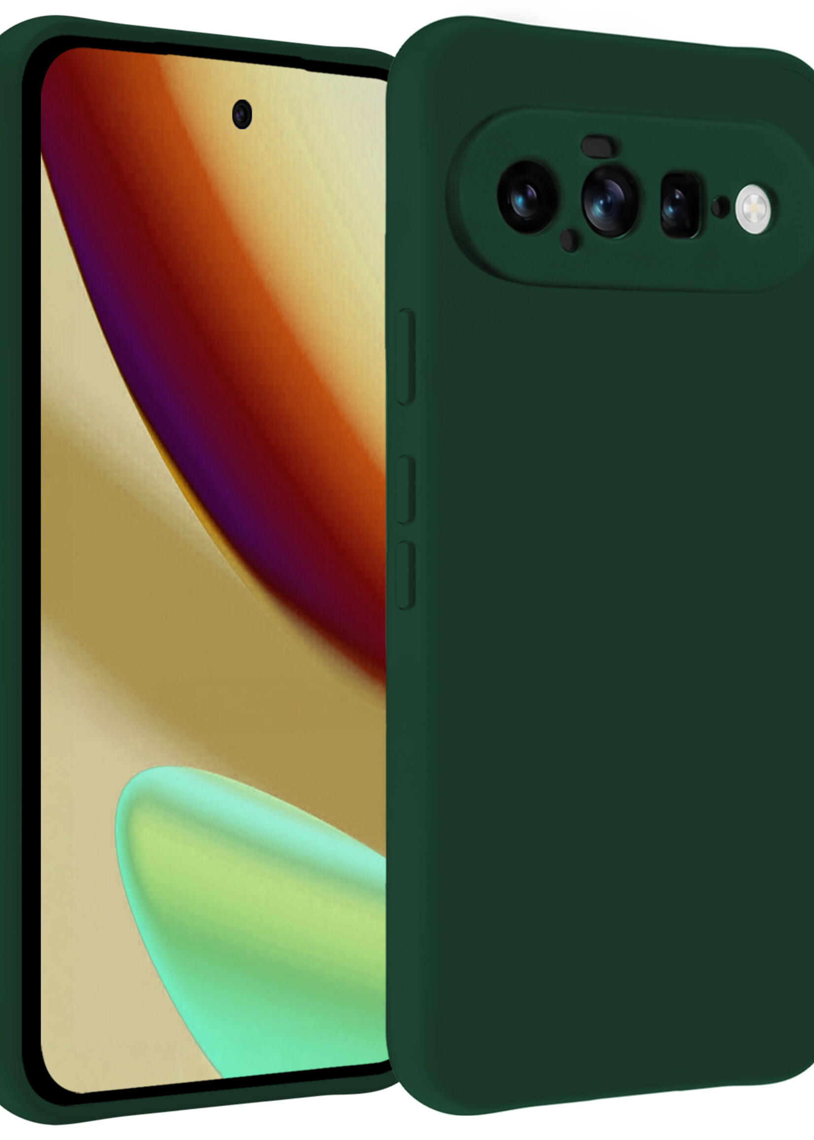 LUQ LUQ Google Pixel 11 Hoesje Siliconen - Donkergroen