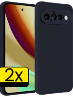 LUQ LUQ Google Pixel 11 Hoesje Siliconen - Donkerblauw - 2 PACK