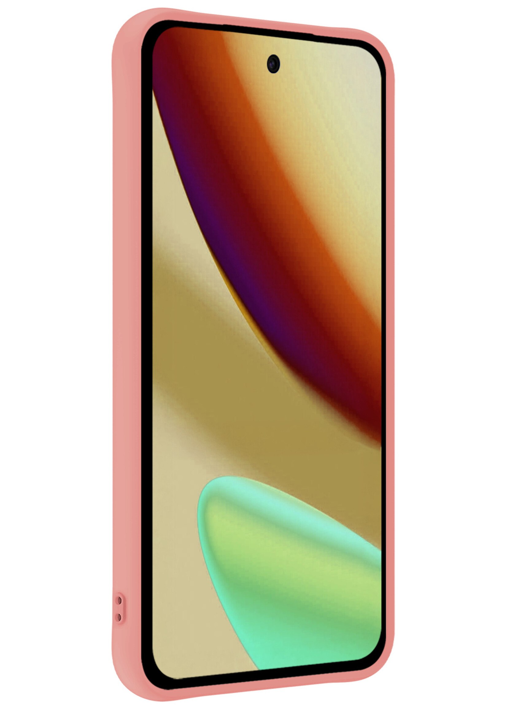 LUQ LUQ Google Pixel 11 Hoesje Siliconen - Lichtroze - 2 PACK