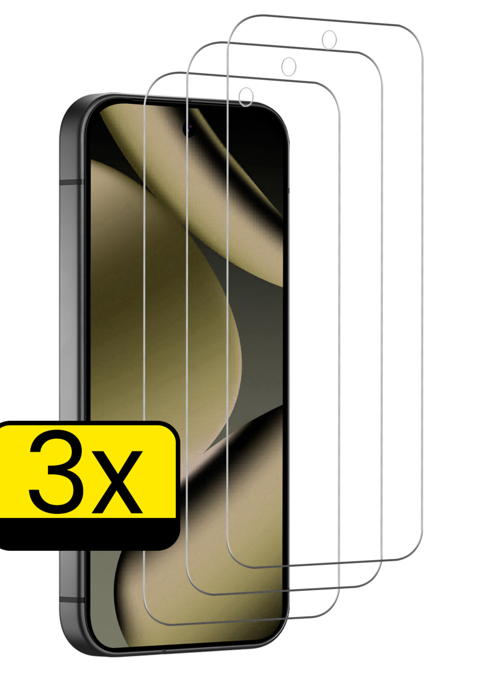 LUQ LUQ Google Pixel 11 Pro Screenprotector Glas - 3 PACK
