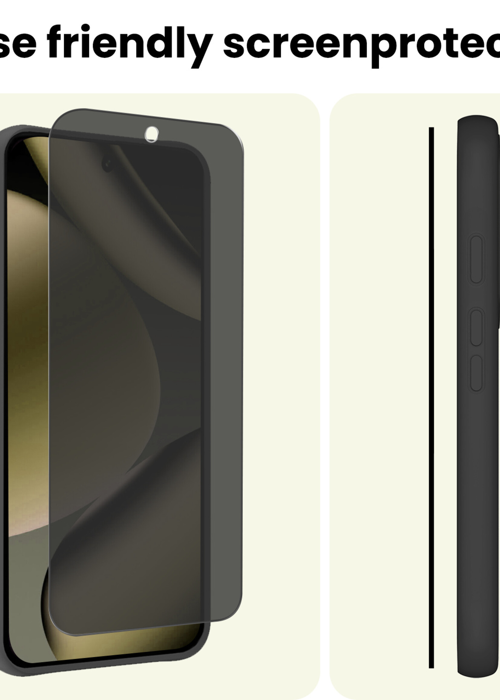 LUQ LUQ Google Pixel 11 Pro Screenprotector Glas Privacy - 3 PACK