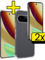 LUQ LUQ Google Pixel 11 Pro Hoesje Shockproof Met 2x Screenprotector