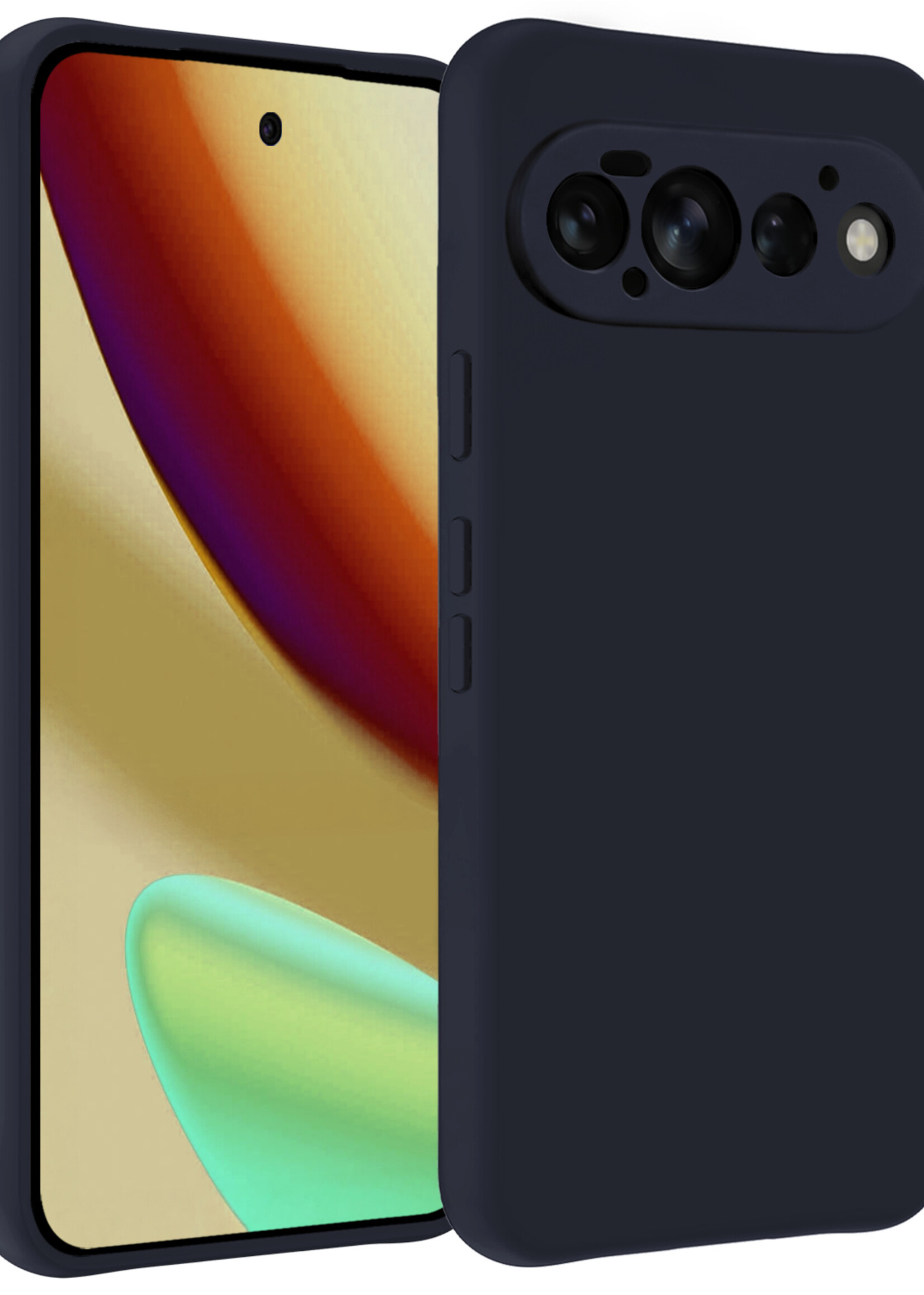 LUQ LUQ Google Pixel 11 Pro Hoesje Siliconen - Donkerblauw