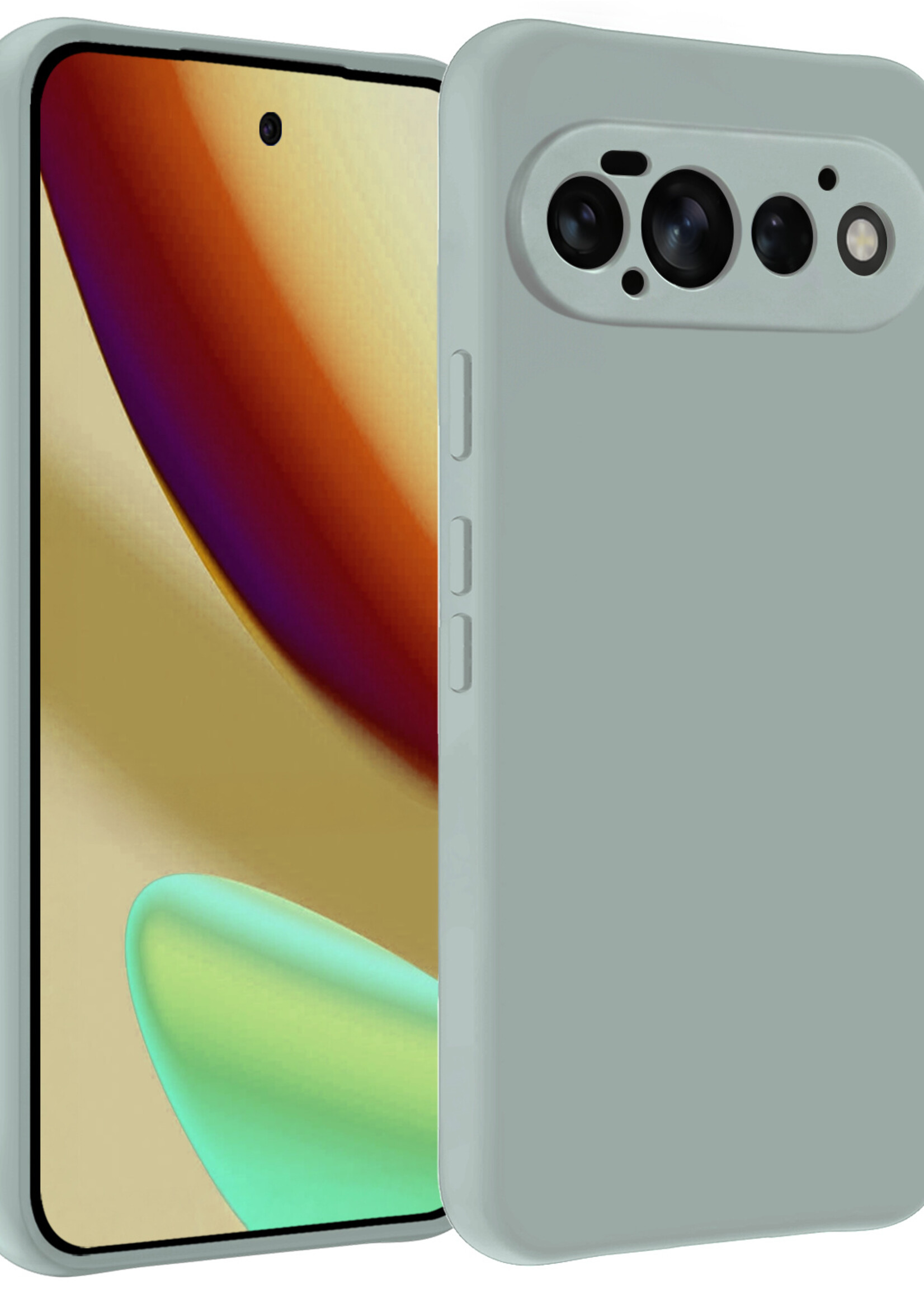 LUQ LUQ Google Pixel 11 Pro Hoesje Siliconen - Lichtblauw