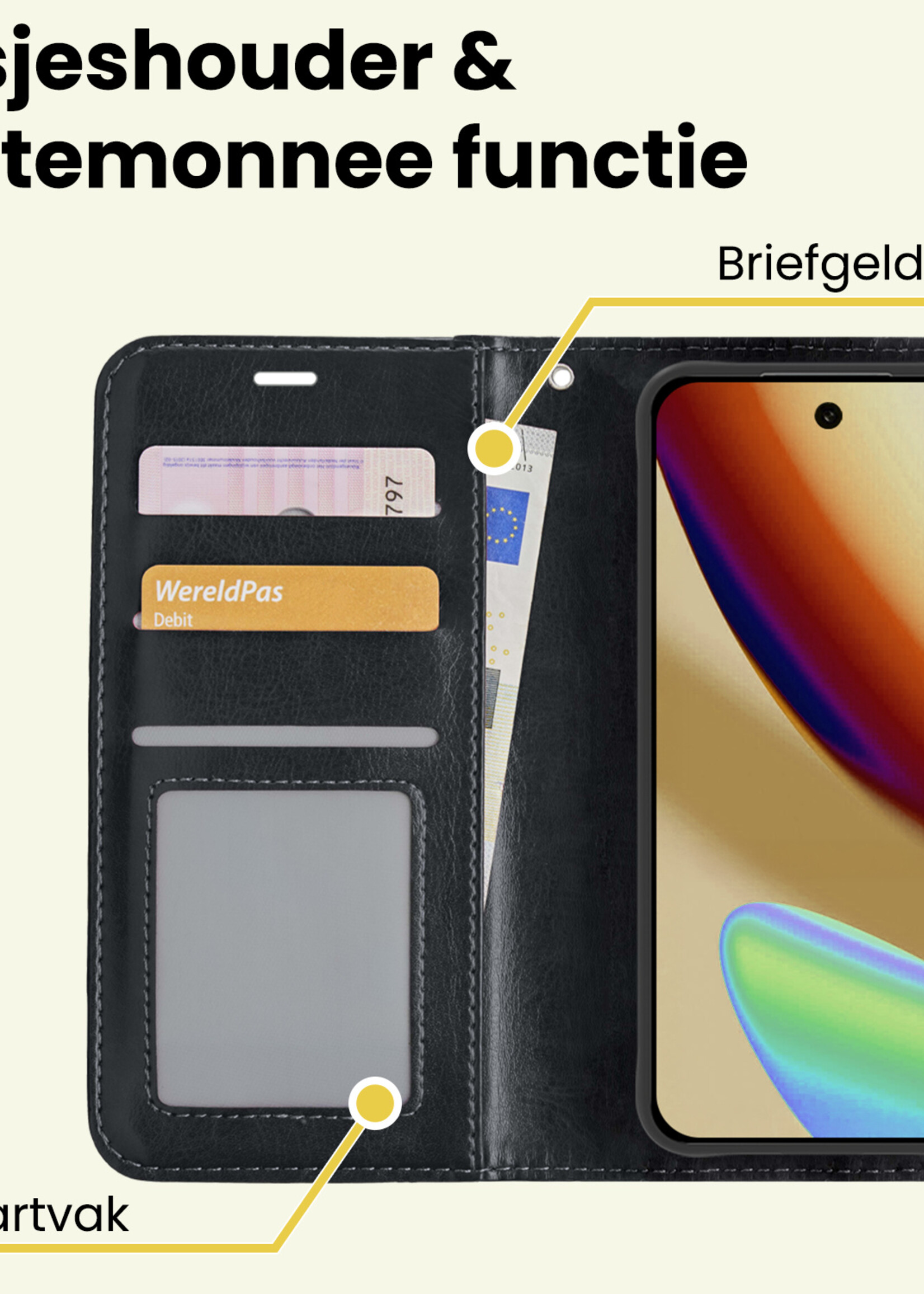 LUQ LUQ Google Pixel 11 Pro Hoesje Bookcase - Zwart