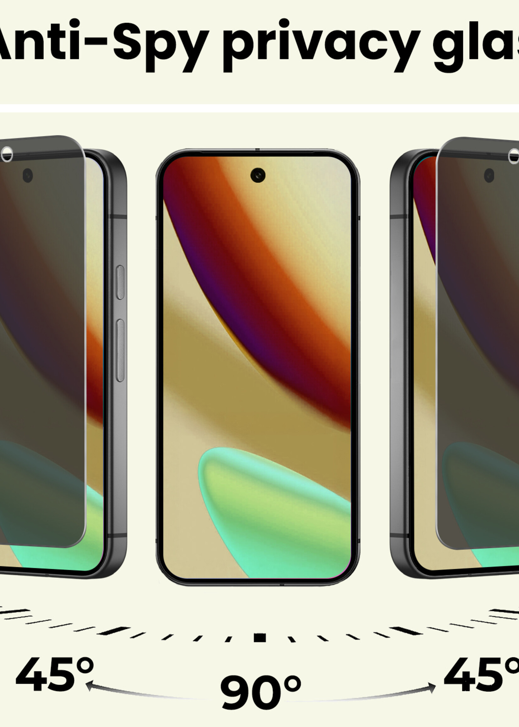 LUQ LUQ Google Pixel 11 Pro XL Screenprotector Glas Privacy - 2 PACK