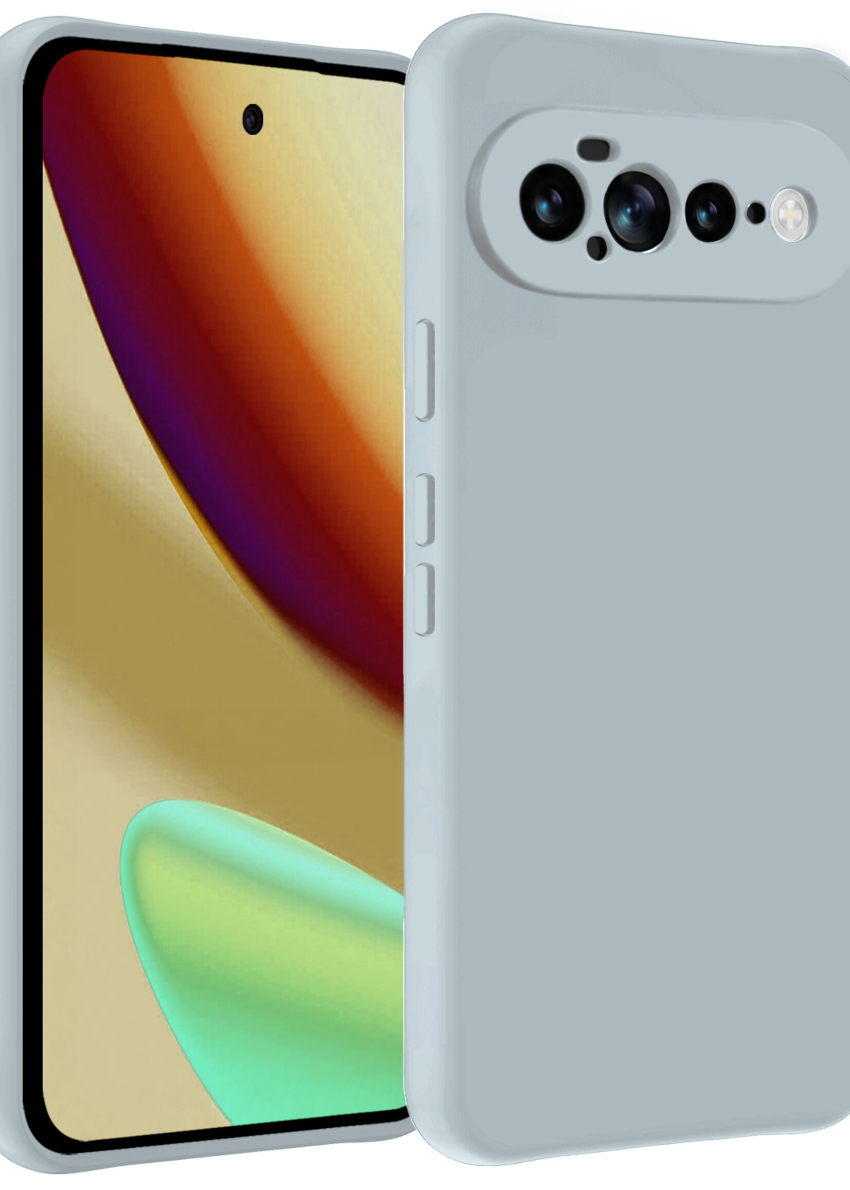 LUQ LUQ Google Pixel 11 Pro XL Hoesje Siliconen - Lichtblauw