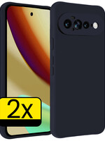 LUQ LUQ Google Pixel 11 Pro XL Hoesje Siliconen - Donkerblauw - 2 PACK