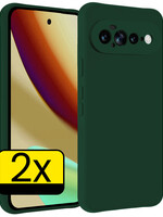 LUQ LUQ Google Pixel 11 Pro XL Hoesje Siliconen - Donkergroen - 2 PACK