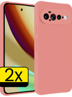 LUQ LUQ Google Pixel 11 Pro XL Hoesje Siliconen - Lichtroze - 2 PACK