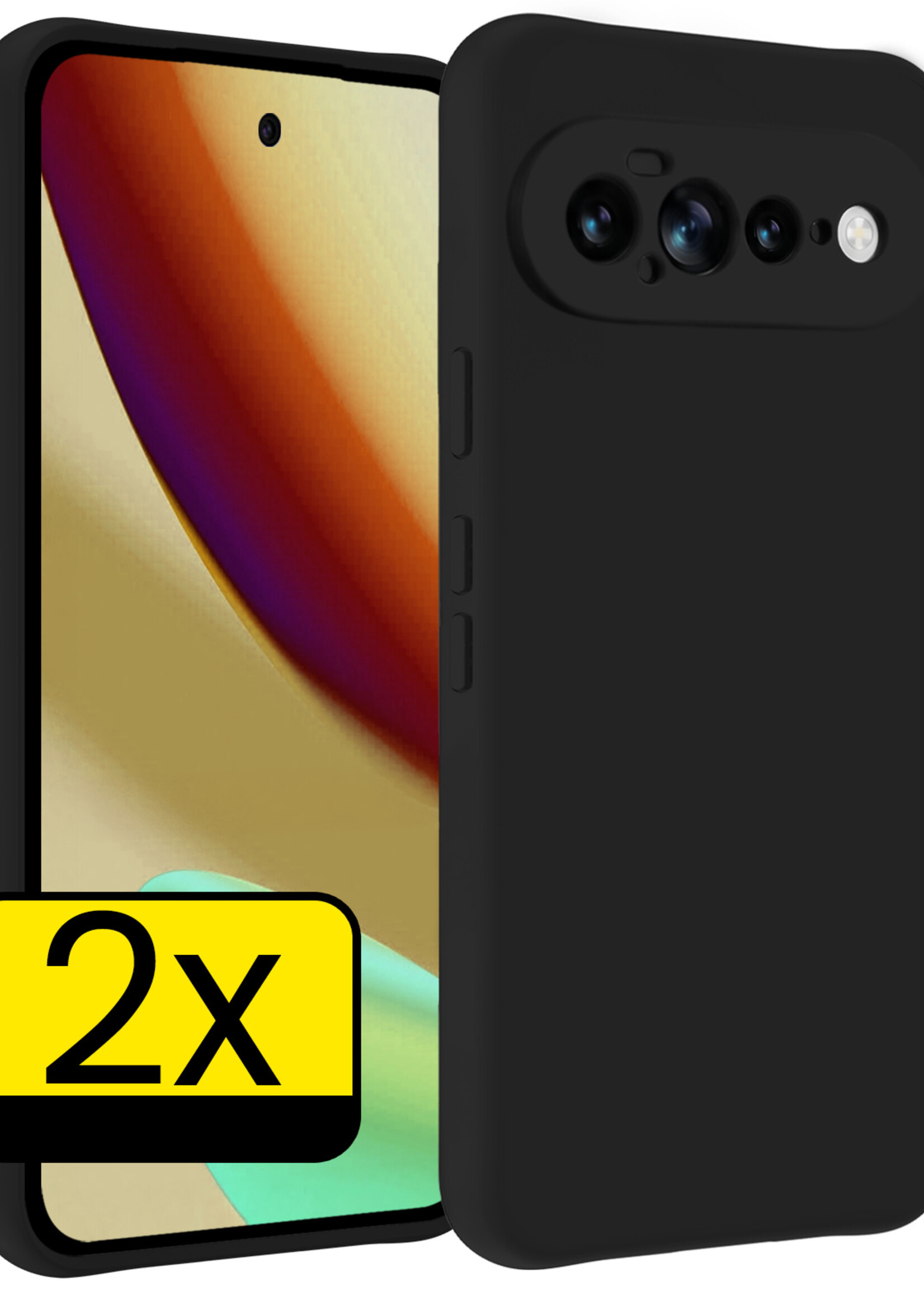 LUQ LUQ Google Pixel 11 Pro XL Hoesje Siliconen - Zwart - 2 PACK