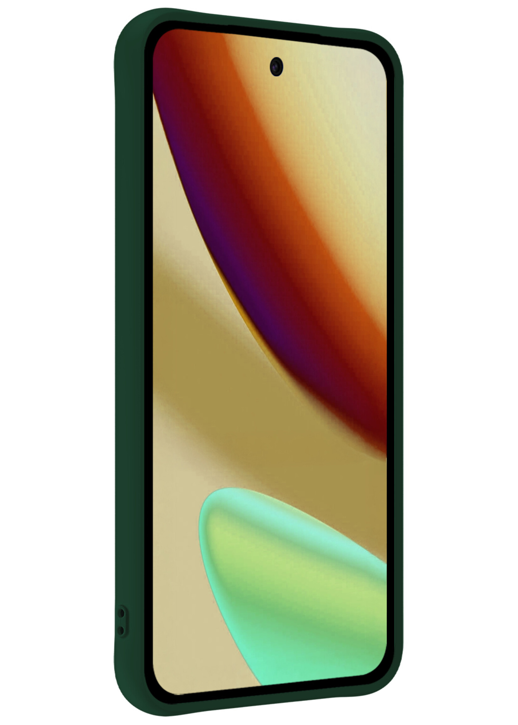 LUQ LUQ Google Pixel 11 Pro XL Hoesje Siliconen Met 2x Screenprotector - Donkergroen