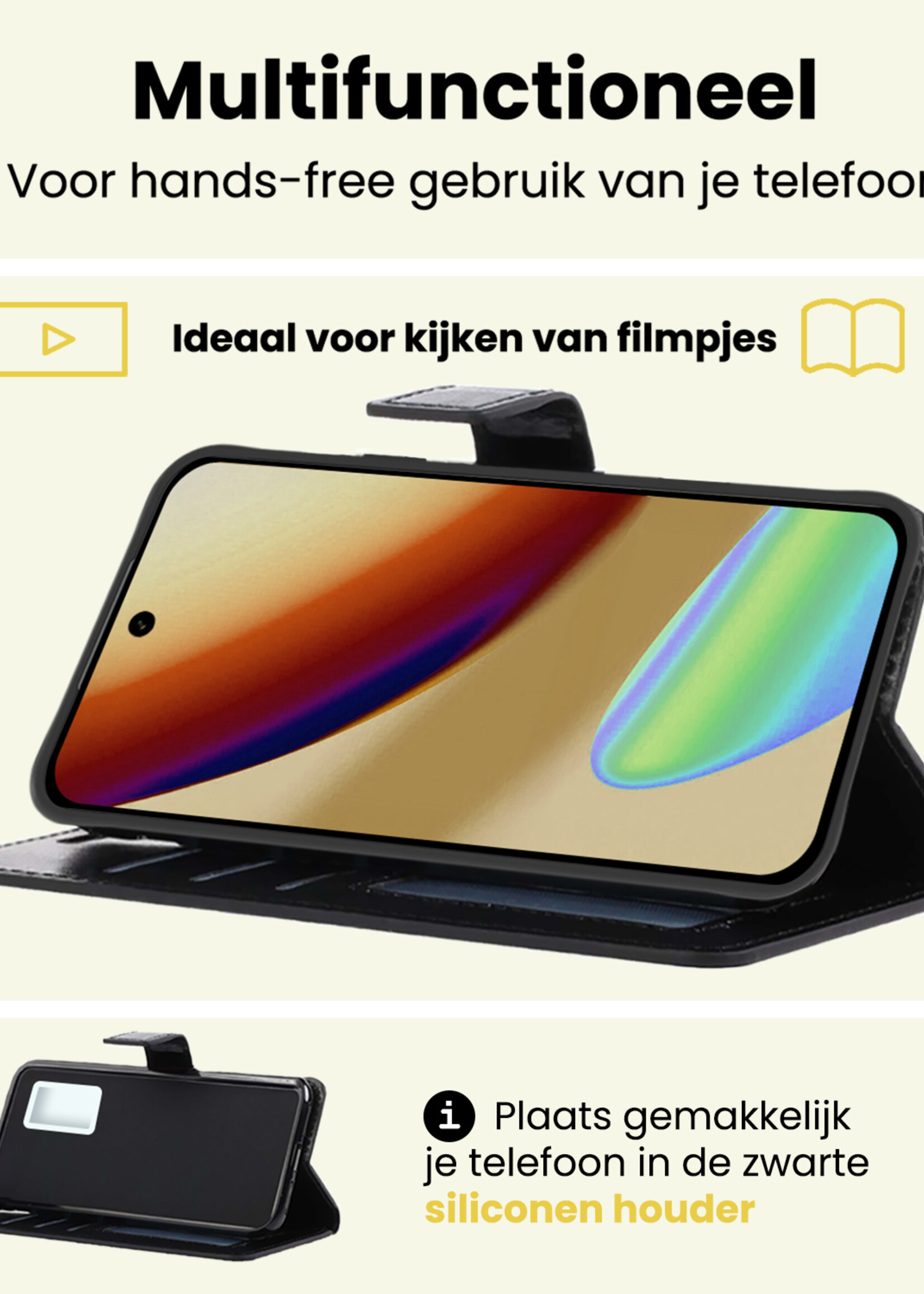 LUQ LUQ Google Pixel 11 Pro XL Hoesje Bookcase - Zwart