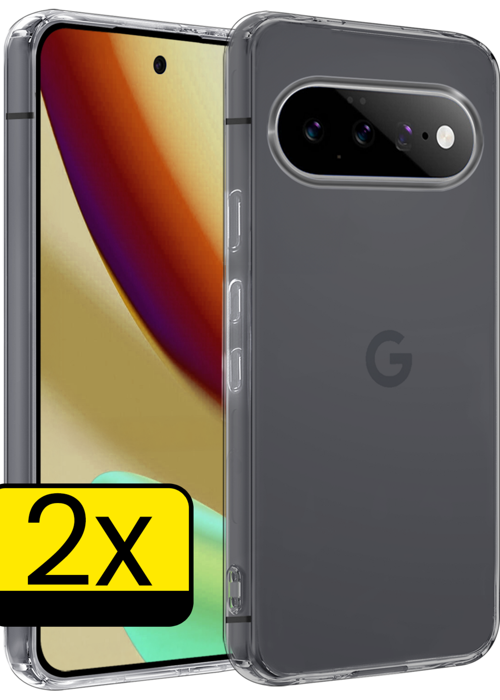 LUQ LUQ Google Pixel 11 Pro Hoesje Siliconen - Transparant - 2 PACK