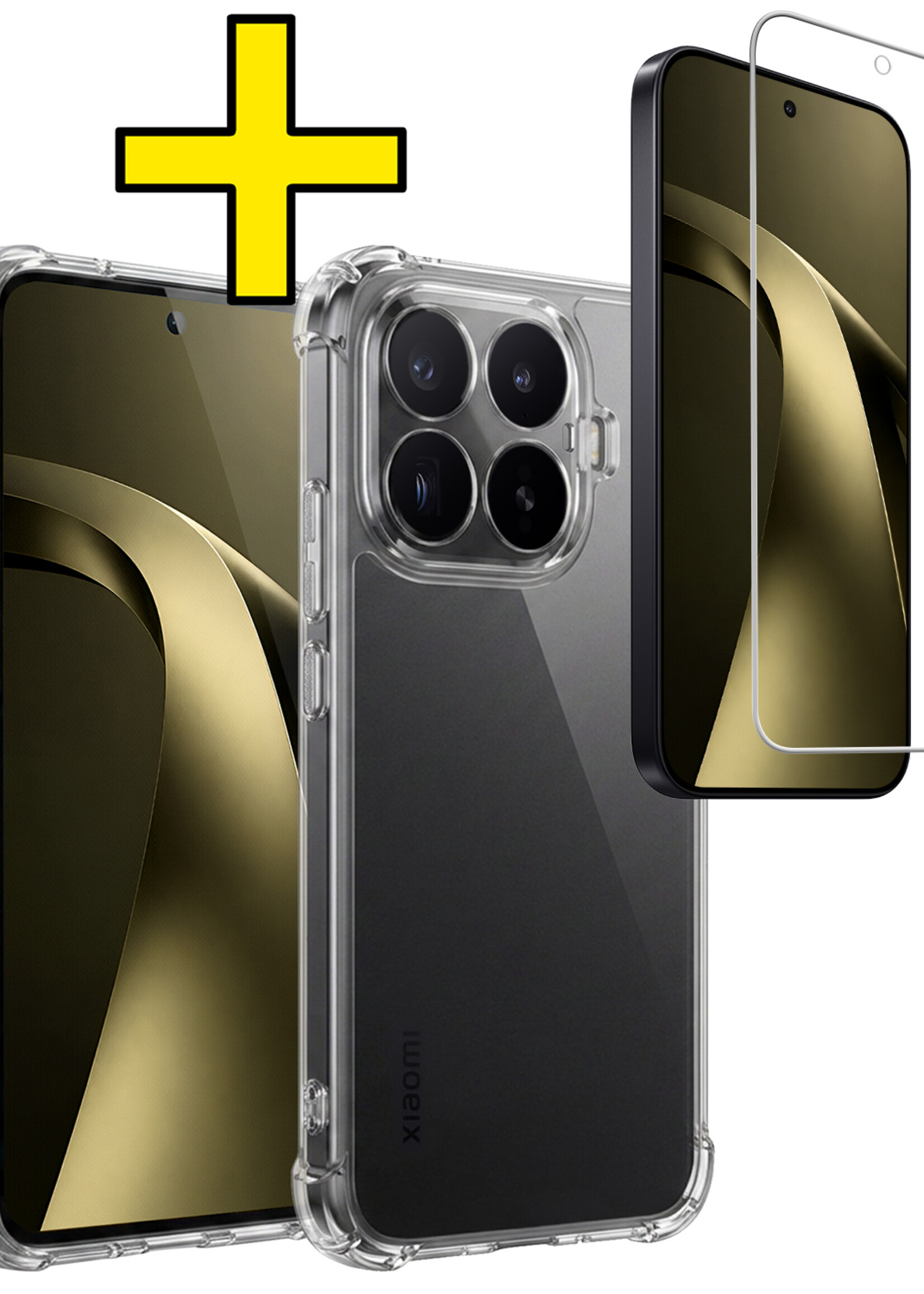 LUQ LUQ Xiaomi 17T Hoesje Shockproof Met Screenprotector