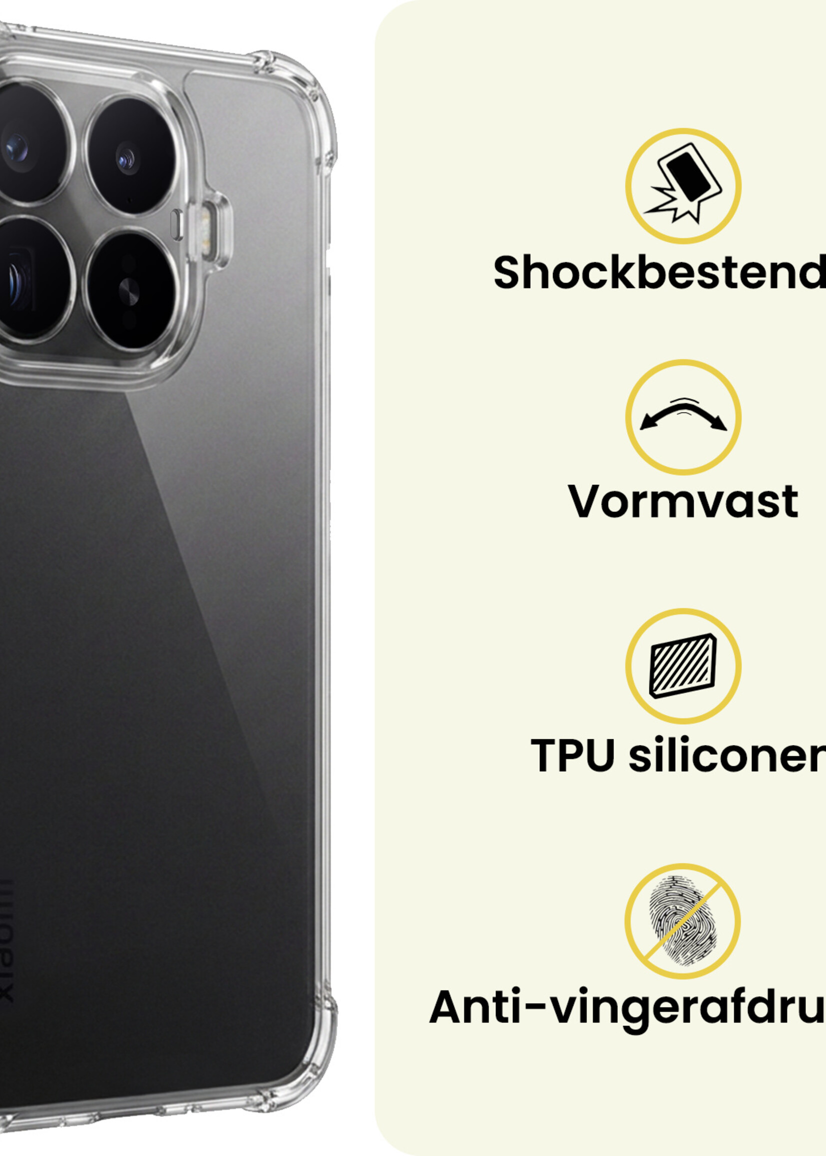 LUQ LUQ Xiaomi 17T Hoesje Shockproof Met Screenprotector