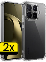 LUQ LUQ Xiaomi 17T Pro Hoesje Shockproof - Transparant - 2 PACK
