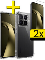 LUQ LUQ Xiaomi 17T Pro Hoesje Shockproof Met 2x Screenprotector